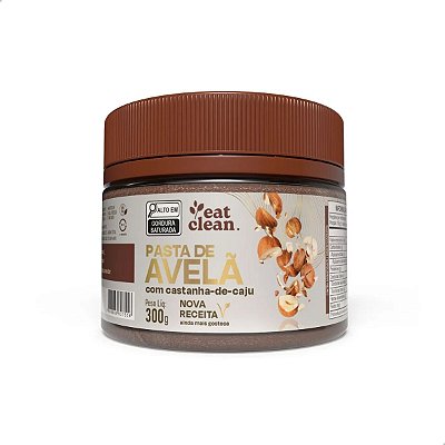 Pasta de Castanha de Caju Eat Clean 300g Avelã com Cacau