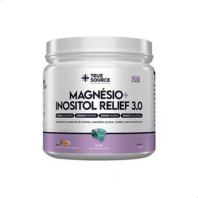 Magnésio Inositol Relief 3.0 Camomila e Lavanda 350g True Source