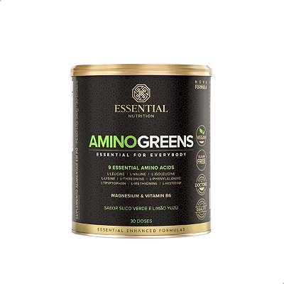 Amino Greens Aminoácidos Suco Verde e Limão 261g Essential