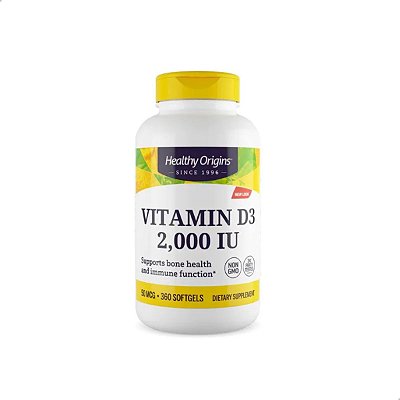 Vitamina D3 2000 UI 360soft Healthy Origins