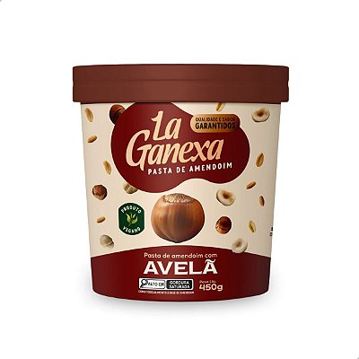 Pasta de Amendoim sabor Avelã 450g La Ganexa