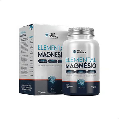 Elemental Magnésio 60caps True Source