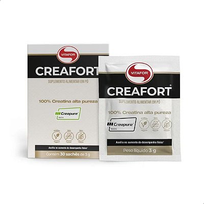 Creafort Creatina Creapure 30 Sachês de 3g Vitafor