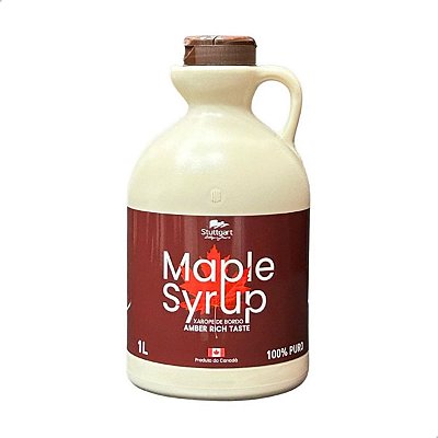 Xarope de Bordo Maple Syrup 100% Puro 1L Importado Canadá