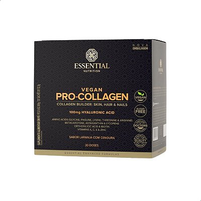 Pro-Collagen Vegan Laranja com Cenoura Box 30 sachês Essential