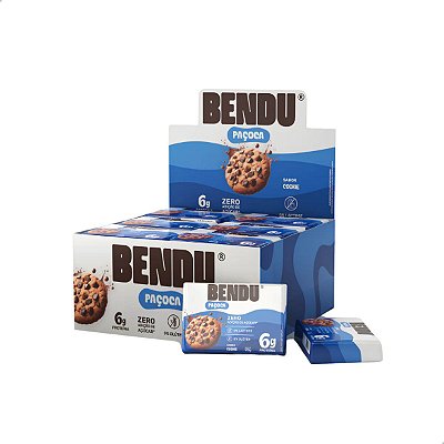Paçoca com Whey Caixa com 24uni Bendu