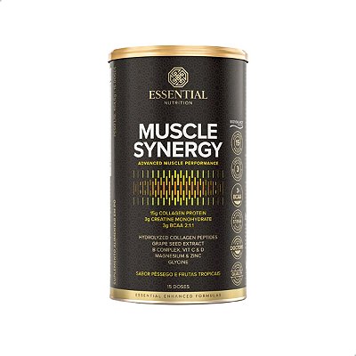 Muscle Synergy Sabor Pêssego e Frutas Tropicais 454,5g Essential