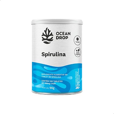Spirulina 500mg 240 Cápsulas Ocean Drop