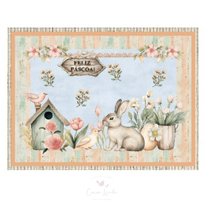 SARJA IMPERMEÁVEL JOGO AMERICANO PÁSCOA