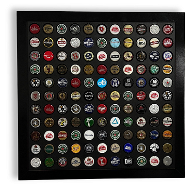 Quadro Porta Tampinhas - Linha Black 121 Tampinhas