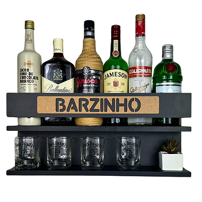 Barzinho de Parede Preto - 54x26