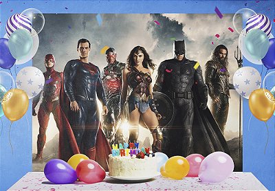 Painel Decorativo Liga da Justiça