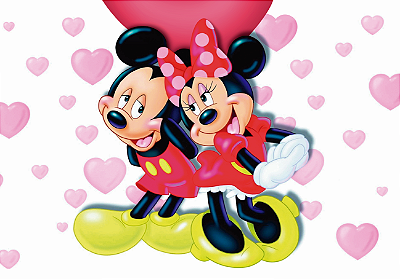 Painel Decorativo Mickey e Minnie