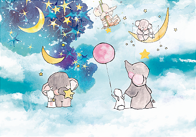 Painel Decorativo Elefantinho