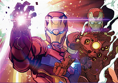 Painel Decorativo Homem de Ferro