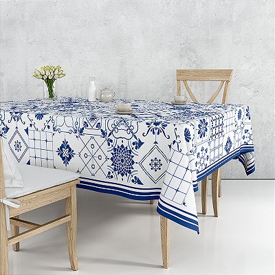 Toalha de Mesa Retangular - Azulejo Portugues