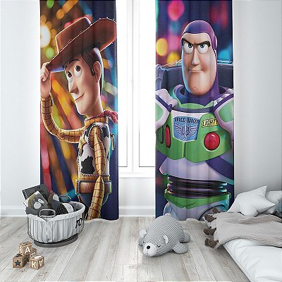 Cortina Decorativa Estampas - Toy Story