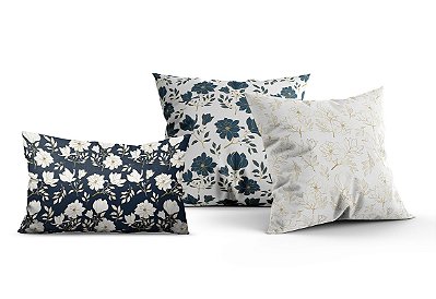 Almofadas Decorativas Retangular Flores