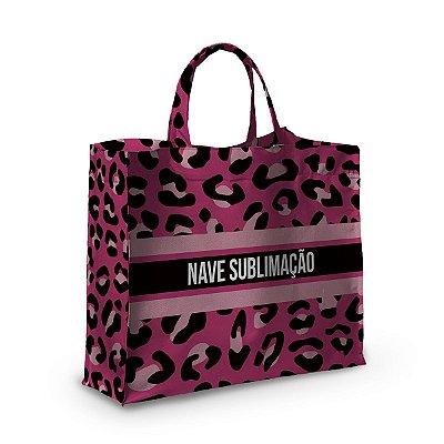 Bolsa Nave Bag Impermeável Estampas Onça Rosa
