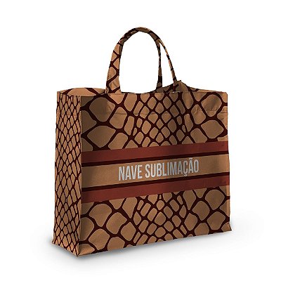 Bolsa Nave Bag Impermeável Estampas Marrom e Preto