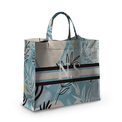 Bolsa Nave Bag Impermeável Estampas Azul Flores