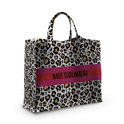 Bolsa Nave Bag Impermeável Estampas Onça Amarelo