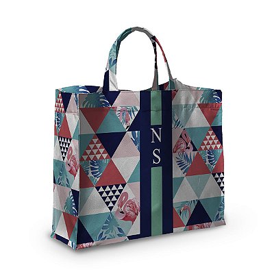 Bolsa Nave Bag Impermeável Estampas Triangulos Color