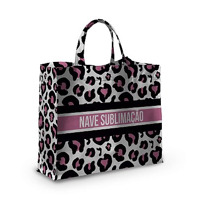 Bolsa Nave Bag Impermeável Estampas Onça Rosa 2