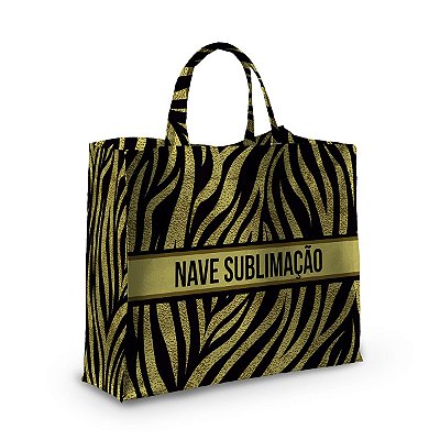 Bolsa Nave Bag Impermeável Estampas Zebra Amarelo