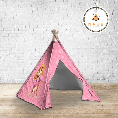 Kit Cabaninha/tenda/toca Infantil para Festa do Pijama Patrulha Canina Montessori