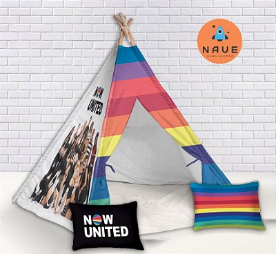Kit Cabaninha/tenda/toca Infantil para Festa do Pijama Now United Montessori