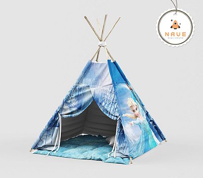 Kit Cabaninha/tenda/toca Infantil para Festa do Pijama Frozen Montessori