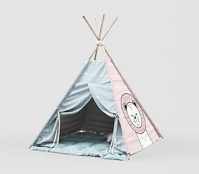 Kit Cabaninha/tenda/toca Infantil para Festa do Pijama Animais Montessori
