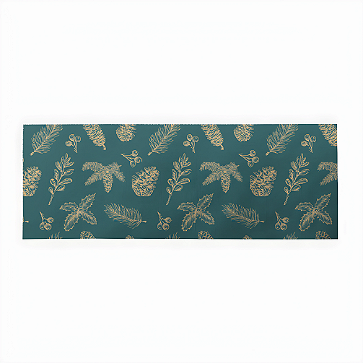 Conjunto Caminho de Mesa Estampas - Verde Folhas