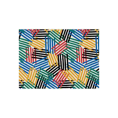 Jogo Americano Para Mesa Posta Abstrato Colorido