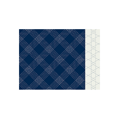 Jogo Americano Para Mesa Posta Xadrez Azul e Branco