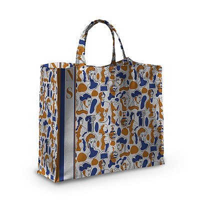 Bolsa Nave Bag Impermeável Rostos Amarelo