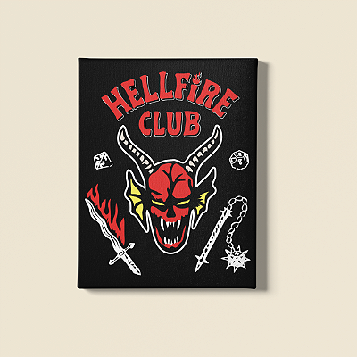 Quadro Personalizado - Stranger Things Hellfire Club
