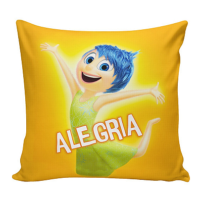 Almofada quadrada Personalizada - Filme Divertidamente Alegria