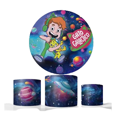 Kit Veste Facil Festa - Gato Galáctico