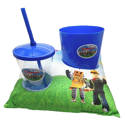 Almofada Porta Pipoca Quadrada - Roblox