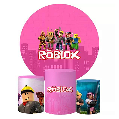 Kit Veste Facil Festa - Roblox rosa