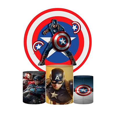 Kit Veste Facil Festa -  Capitão América 2