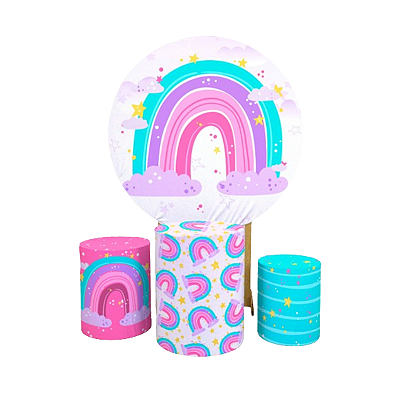 Kit Veste Facil Festa -  Arco íris Rosa