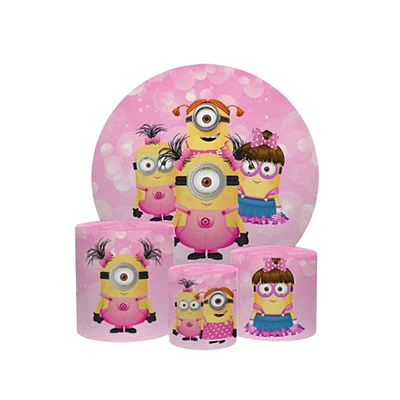 Kit Veste Facil Festa -  Minions Rosa