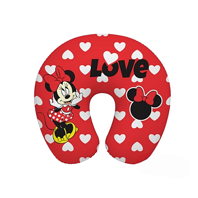 Almofada Para Pescoço Travesseiro Infantil Minnie e Mickey