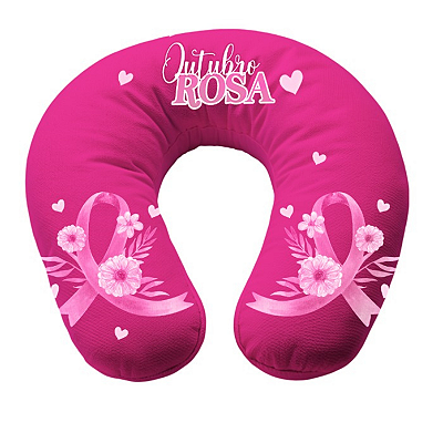 Almofada Para Pescoço Travesseiro outubro rosa
