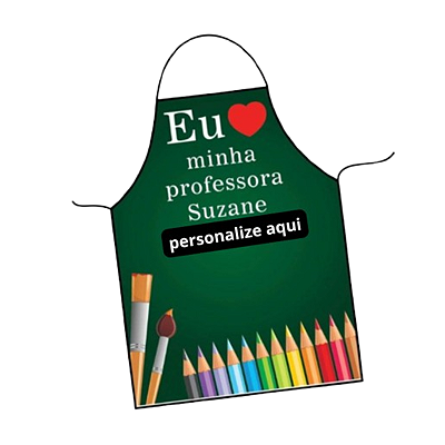 Avental Dia dos professores - Eu amo