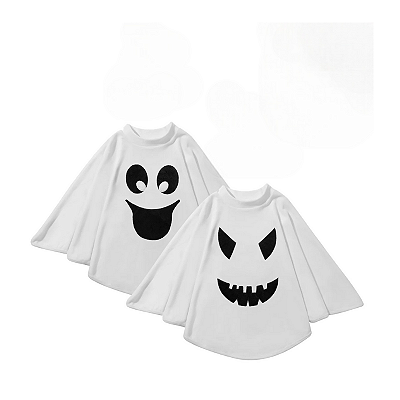 Poncho Estampa Fantasia Halloween Festa Adulto/infantil - Fantasma