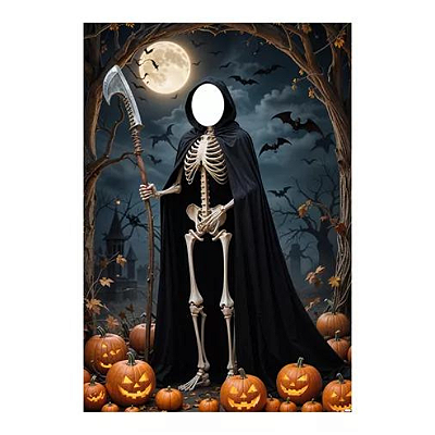 Painel Decorativo interativo vazado Halloween Morte